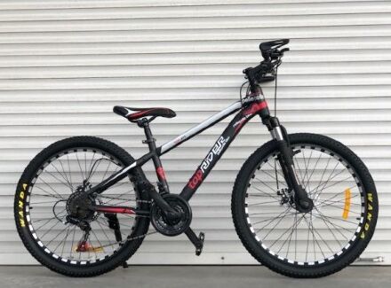 Велосипед спортивний TopRider 611 коліс 24 дюйми/Shimano/ рама сталевий/колір червоний