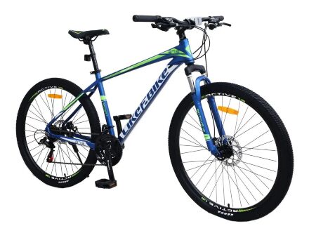 Велосипед спортивний алюмінієвий для дорослих колеса 27.5 дюймів LIKE2BIKE Active 1.0 A212701 / синій матовий