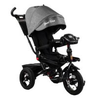 Велосипед коляска дитячий триколісний Baby Trike 6595 з ключем запалювання / сірий