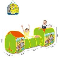 Дитячий ігровий Намет з тунелем MR 0645 Будиночок для хлопчиків і дівчаток "Дикі тварини" (в сумці)**