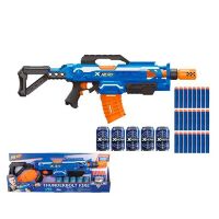 Дитячий Іграшковий автомат 76см 7112 на батарейках з м'якими кулями (24 штуки) та мішенями