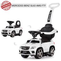 Каталка-толокар Mercedes SX 1578-1 з батьківською ручкою 3в1 біла **