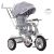 ⏩ Велосипед-коляска дитячий триколісний Turbo Trike M 4058-19 Grey **