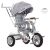⏩ Велосипед-коляска дитячий триколісний Turbo Trike M 4058-19 Grey **