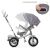 ⏩ Велосипед-коляска дитячий триколісний Turbo Trike M 4058-19 Grey **