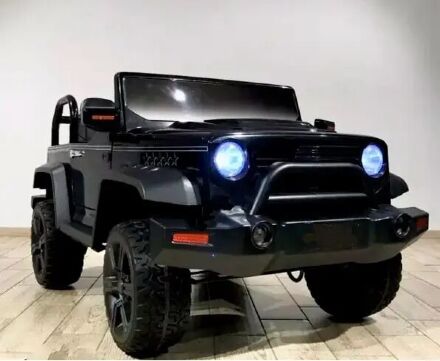 Дитячий електромобіль джип CH938C чорний MP3, SD слот, USB повний привід 4X4