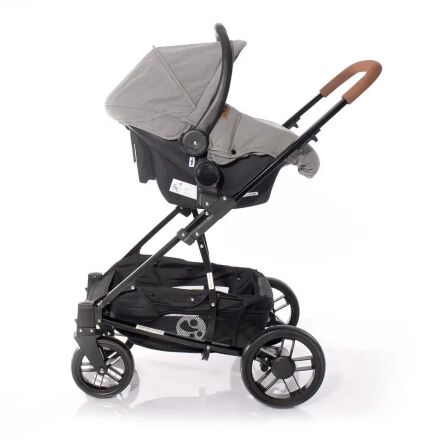 Коляска-трансформер дитячий класична універсальна Lorelli S-500 Dark Grey Lighthouse з автокріслом
