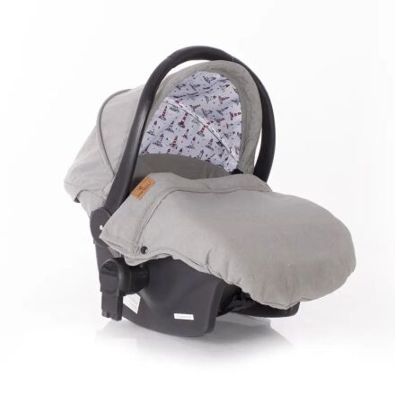 Коляска-трансформер дитячий класична універсальна Lorelli S-500 Dark Grey Lighthouse з автокріслом