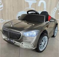 Дитячий електромобіль Машина M 4864EBLRS-11 Mercedes на колесах EVA, шкіряне сидіння / сірий фарбований