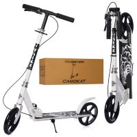 Складаний двоколісний дитячий самокат iTrike SR2-010-2-1-W підлітковий з ручним гальмом і підніжкою білий**