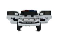 Дитячий електромобіль Джип TOYOTA LAND CRUISER JJ2022EBLR-1(2) Поліцелія USD, SD, Mp3, шкіряне сидіння