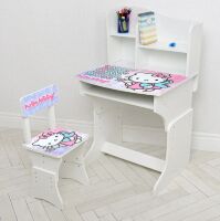 Дитяча парта регульована шкільна зі стільцем 904-142(UA) малюнок Кітті**
