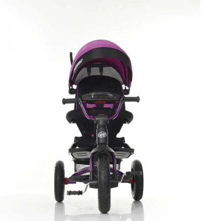 ⏩ Велосипед-коляска дитячий триколісний Turbo Trike M 4058-8 фуксія **