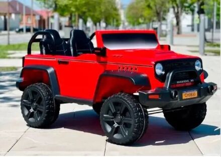 Дитячий електромобіль джип CH938C MP3, SD слот, USB повний привід 4X4 червоний