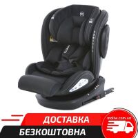 Дитяче автокрісло El Camino Evolution 360 ME 1045 Black Luxe із системою isofix, поворотне 360 / чорне