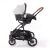Коляска-трансформер дитячий класична універсальна Lorelli S-500 Grey-Black Cross з автокріслом