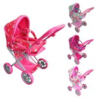 Коляска для ляльки універсальна MELOGO 9346(HT) сови єдинороги солодощі сердечка