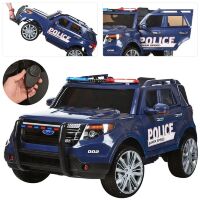 Дитячий одномісний електромобіль машина джип Bambi M 3259EBLR-4 Поліція синій**