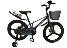 Дитячий двоколісний магнієвий велосипед 20 дюймів Magnesium bike M-2 Pro магнієві диски, кошик, фіолетовий