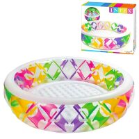 Дитячий надувний басейн INTEX 56494 круглий з м'яким надувним дном**