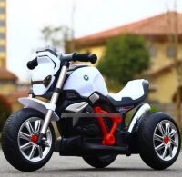Дитячий електромобіль мотоцикл трицикл Bambi Racer M 3639-1 на акумуляторі / білий **