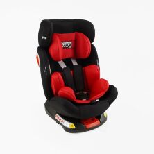 Автокрісло Joy SafeMax SF-92103 система ISOFIX група 1-2-3 поворотне 360 чорно-червоне