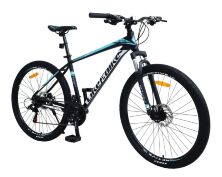 Велосипед спортивний алюмінієвий для дорослих колеса 27.5 дюймів LIKE2BIKE Active 1.0 A212704 / чорний матовий