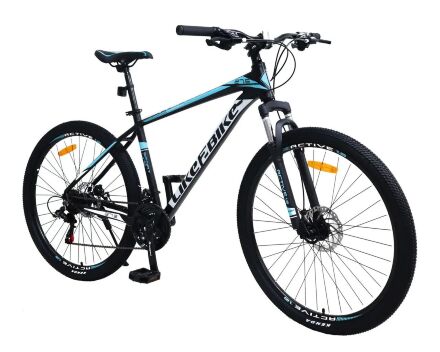 Велосипед спортивний алюмінієвий для дорослих колеса 27.5 дюймів LIKE2BIKE Active 1.0 A212704 / чорний матовий
