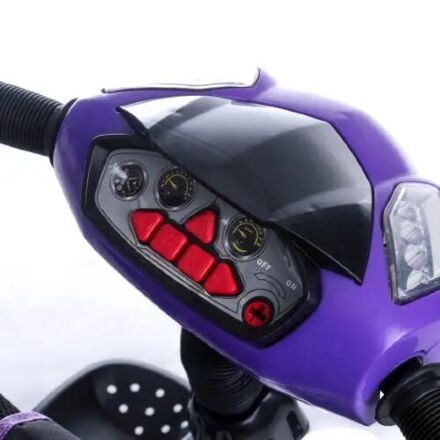 Велосипед коляска дитячий триколісний Baby Trike 6595Ф з ключем запалювання / фіолетовий