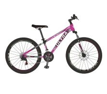 Спортивний алюмінієвий велосипед MTB Corso UL-26733 ULTRA колеса 26д/Shimano/21 швидкість/рожевий