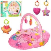 Килимок для немовляти FC021 91-64см, дуга, подвес3шт пищалка, подушка Килимок для немовляти FC021 91-64см, дуга, подвес3шт пищалка, подушка