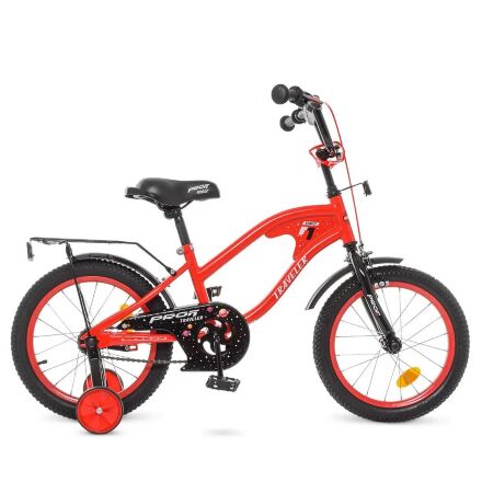 Велосипед дитячий двоколісний 18 дюймів PROFI TRAVELER Y18181 червоний