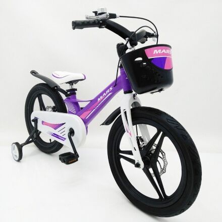 Дитячий двоколісний велосипед MARS-2 Evolution колеса 18 дюймів магнезиевая рама фіолетовий