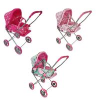 Коляска для ляльки універсальна з люлькою перенесенням MELOGO 9391(HT) єдиноріжки/рибки/зірочки