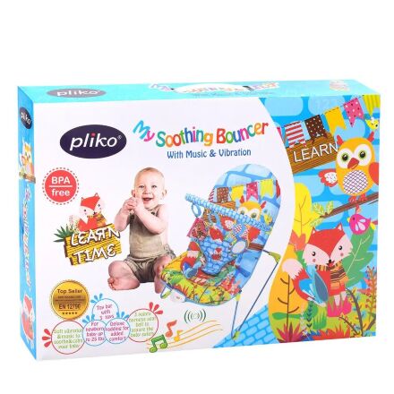 Дитячий шезлонг-качалка Bambi 303-5 Зелене ***