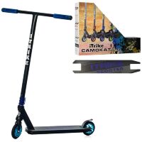 Трюкової двоколісний дитячий самокат iTrike SR2-068-4-BBL підлітковий з HIC системою / чорно-синій