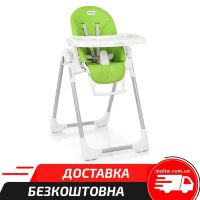 Дитячий стільчик для годування EL CAMINO ME 1038 PRIME Green Apple / сидіння екокожа / колір зелений **