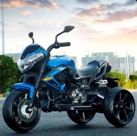 Дитячий електромобіль МОТОЦИКЛ трицикл Bambi Racer M 4152EL-4 з MP3 на EVA колесах / синій**