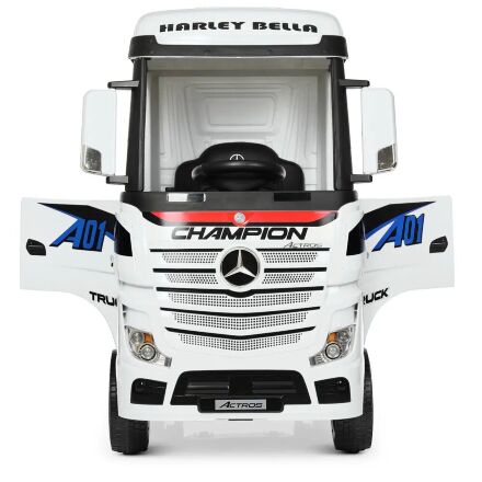 Дитячий електромобіль вантажівка Mercedes-Benz Actros M 4208EBLR-1 білий **