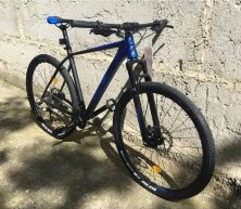 Велосипед спортивний гірський Crosser MT-041 19 рама Shimano + Гідравлічні Гальма Сірий