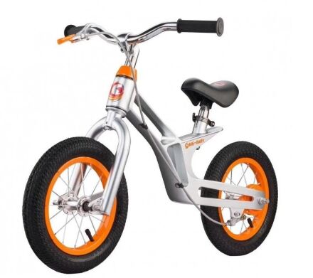 Дитячий Беговел 12" MG18A Silver-Orange Магнієва рама