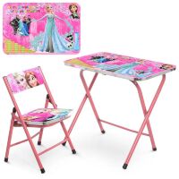 Дитячий столик зі стільчиком Bambi A19-PINKFR Холодне серце рожевий складаний**