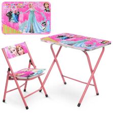 Дитячий столик зі стільчиком Bambi A19-PINKFR Холодне серце рожевий складаний**