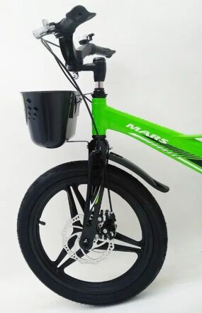 Дитячий двоколісний велосипед MARS-2 Evolution колеса 18 дюймів магнезиевая рама зелений