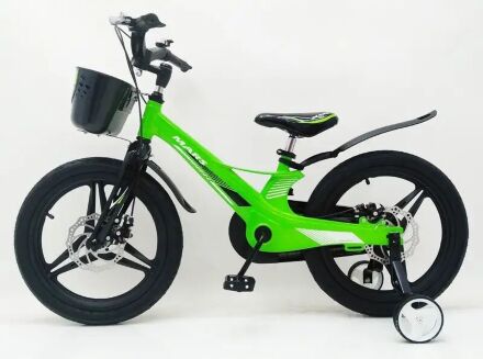 Дитячий двоколісний велосипед MARS-2 Evolution колеса 18 дюймів магнезиевая рама зелений