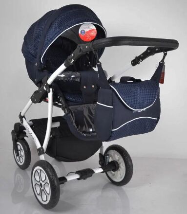 Коляска дитяча класична універсальна 2 в 1 AVALON Blue синя