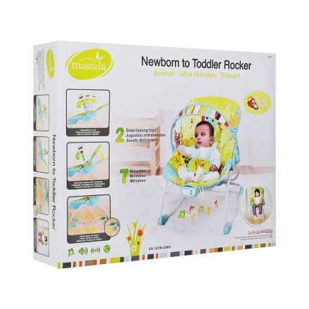 Дитячий шезлонг-качалка Bambi 303-5 Зелене ***