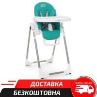 Дитячий стільчик для годування EL CAMINO ME 1038 PRIME Ocean / сидіння екокожа / колір бірюзовий **