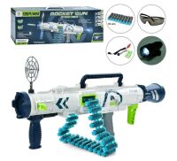 Дитячий автомат-бластер 61 см M619 на м'яких кулях із присосками 30шт + окуляри, працює від акумулятора