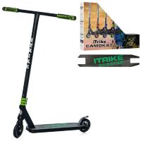 Трюкової двоколісний дитячий самокат iTrike SR2-068-4-BGR підлітковий з HIC системою / чорно-зелений**